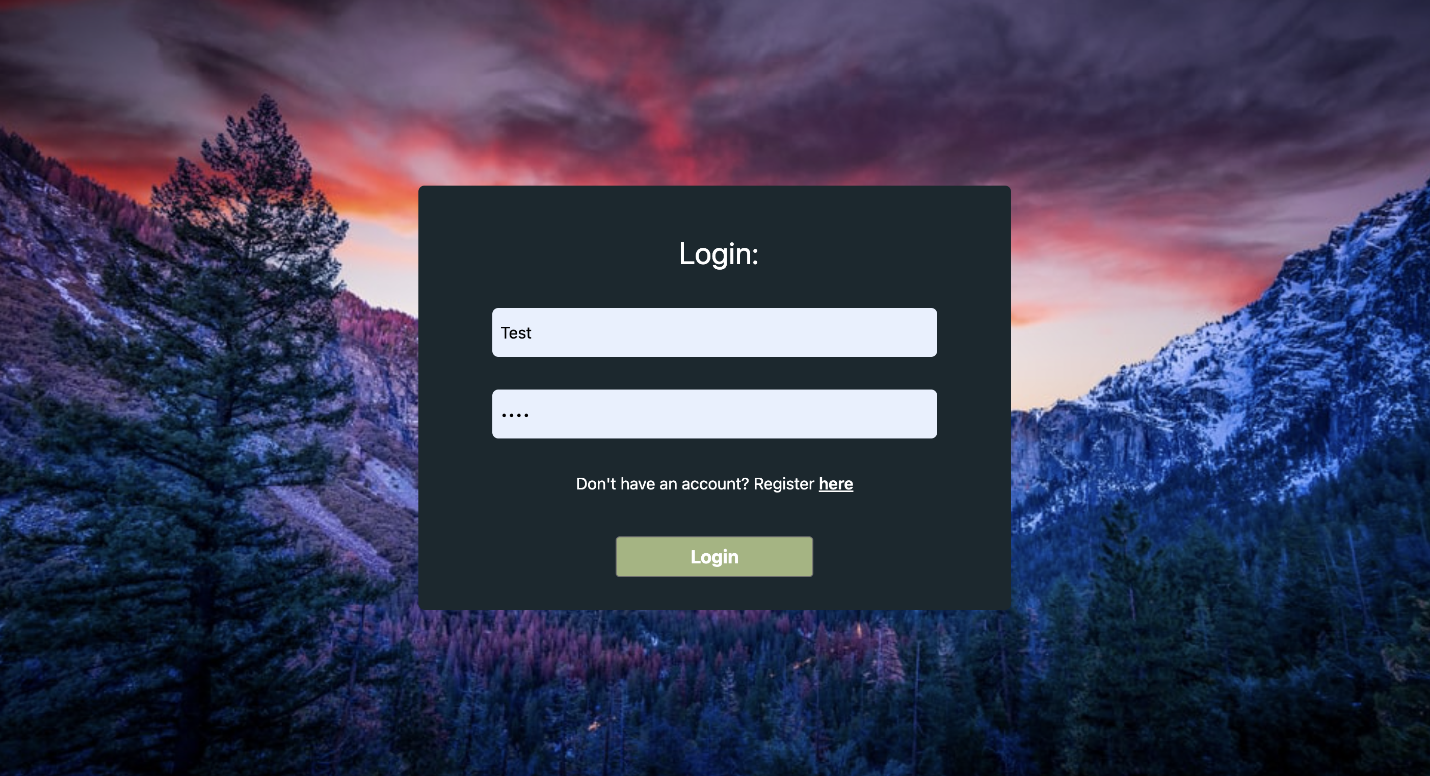 Login Page