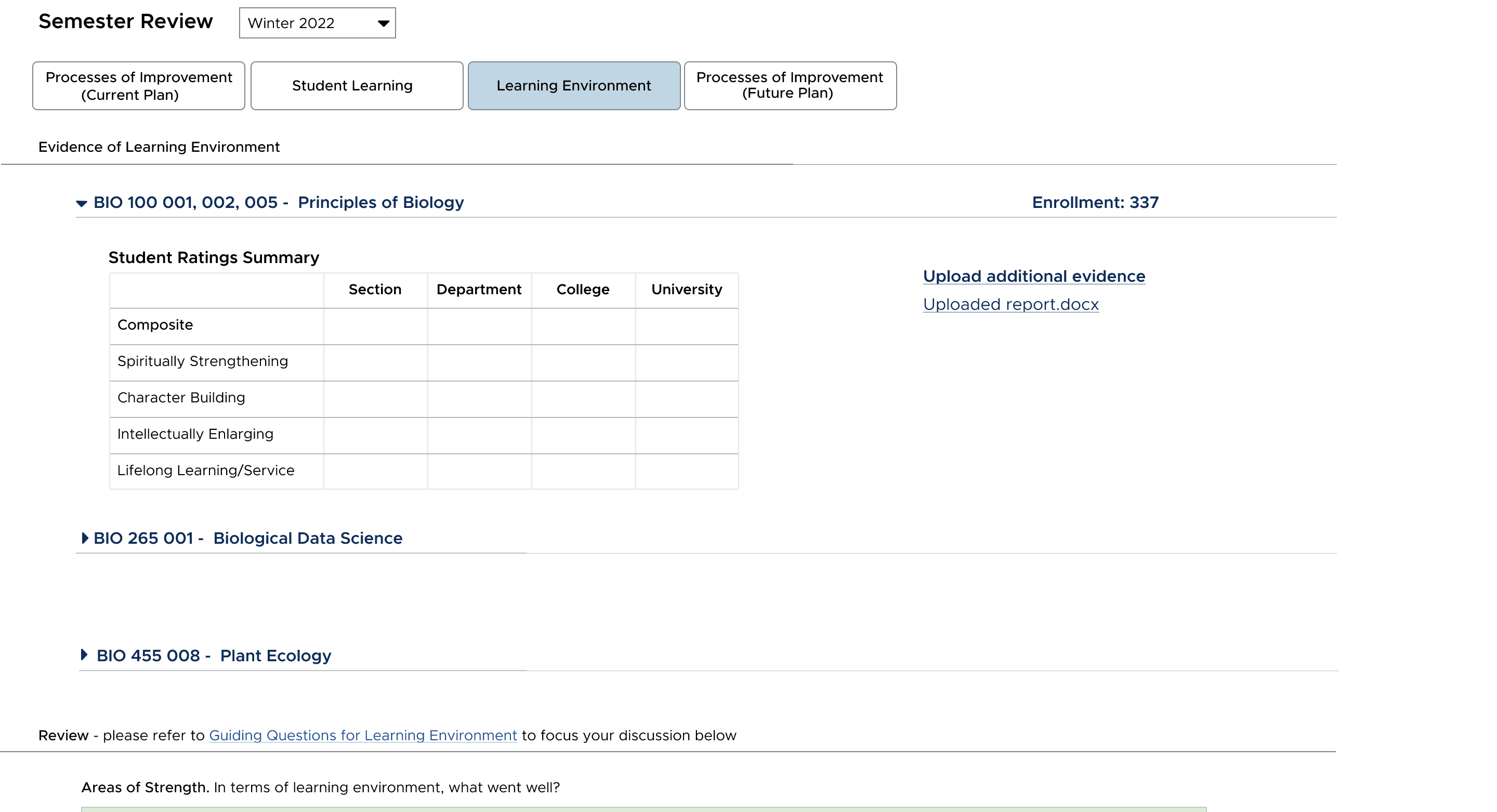 POI Learning Environment